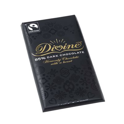 Divine 85% Dark Chocolate, 15 x 90 g