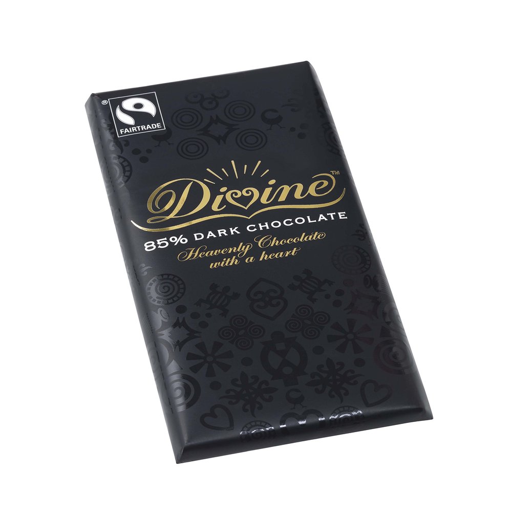 Divine 85% Dark Chocolate, 15 x 90 g