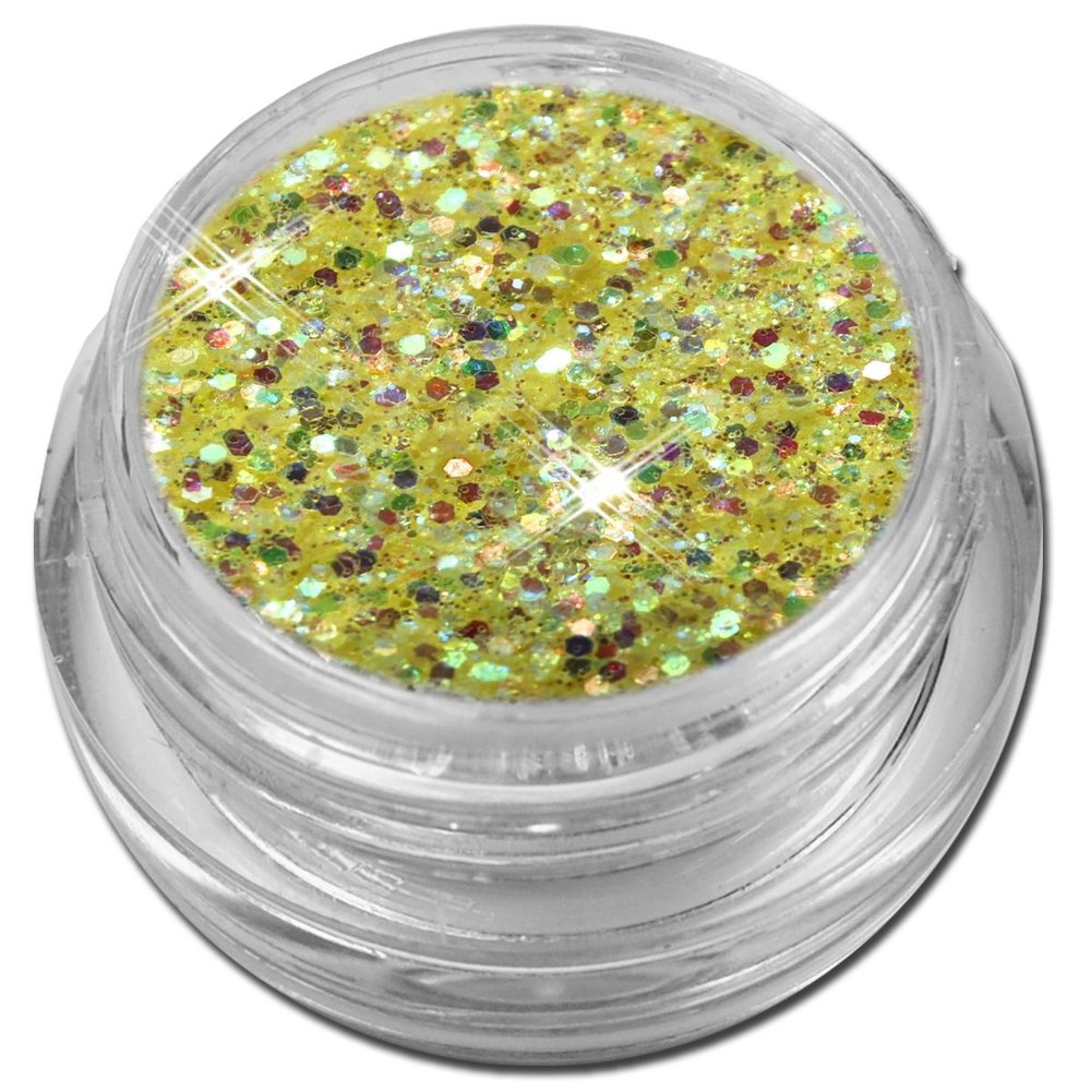 Yellow Glitter Sequin Mix for Nail Art