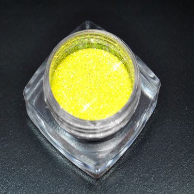 Premium Glitter Powder, Lemon Yellow, for Nail Art