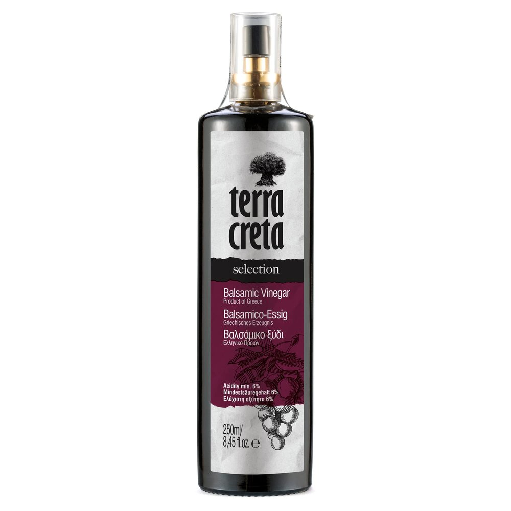 Terra Creta Balsamic Vinegar Spray from Crete – Sweet-Tart Flavor – 250 ml