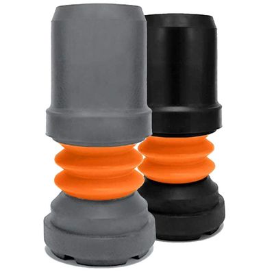 Flexyfoot Shock-Absorbing Walking Cane Tip, 19 mm, Gray | Size and Color Options