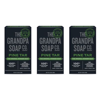 Grandpa's Pine Tar Soap, 4.25 oz (3-Pack)