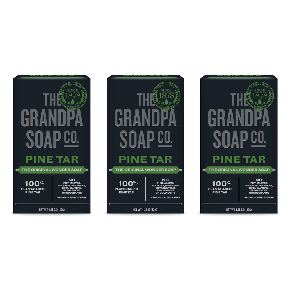 Grandpa's Pine Tar Soap, 4.25 oz (3-Pack)