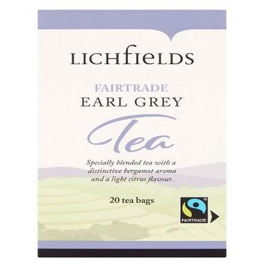 Lichfields Fairtrade Earl Grey Tea, 2 x 20 Tea Bags, 40 g