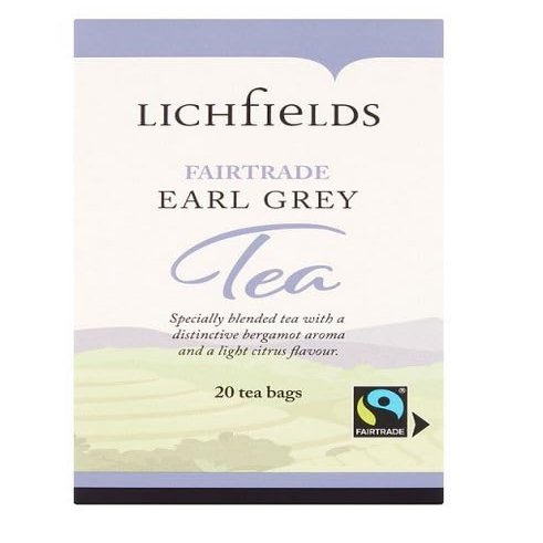 Lichfields Fairtrade Earl Grey Tea, 2 x 20 Tea Bags, 40 g