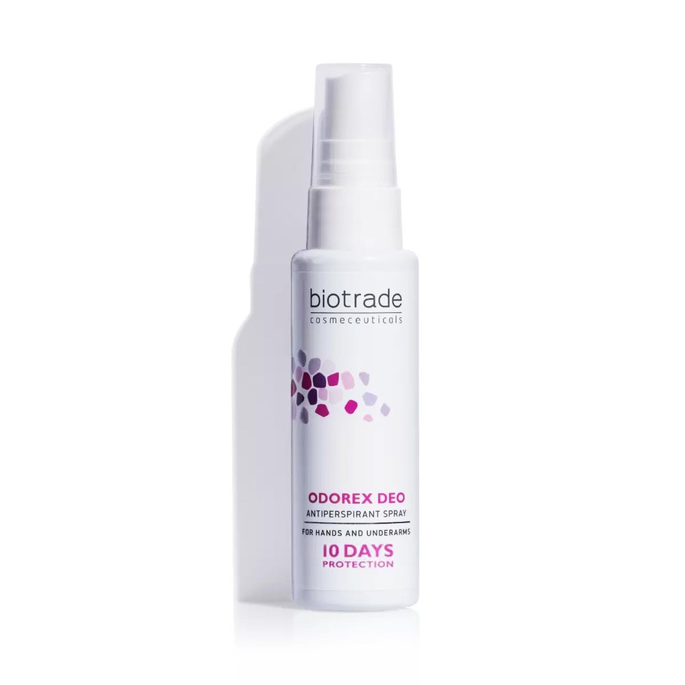 Biotrade Odorex Antiperspirant Spray for Hands & Underarms – Anti-Sweat Spray with 10–14 Days of Protection for Excessive Sweating & Odor Control, 40 mL