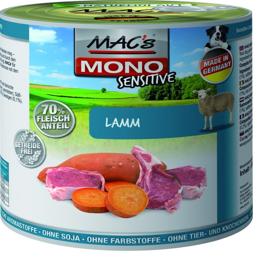 MAC's Dog Mono Fresh Lamb (Grain-Free) 6 x 800 g