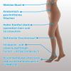 AT Compression Pantyhose, Support Pantyhose, Class 3, Open Toe (1, Beige) view 4