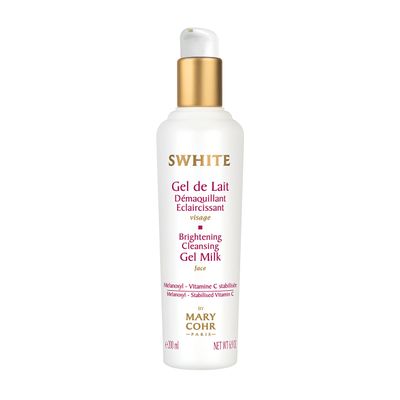 Mary Cohr Paris SWHITE Brightening Cleansing Milk Gel, 1-Pack (1 x 200 ml)