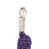 Pfiff 101933 Lead Rope, Braided, Panic Hook, Black-Purple, 210 cm view 2