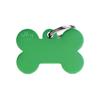 MYFAMILY Large Bone Tag Aluminum Green Plate Dog Free Engraving view 1