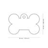 MYFAMILY Large Bone Tag Aluminum Green Plate Dog Free Engraving view 2