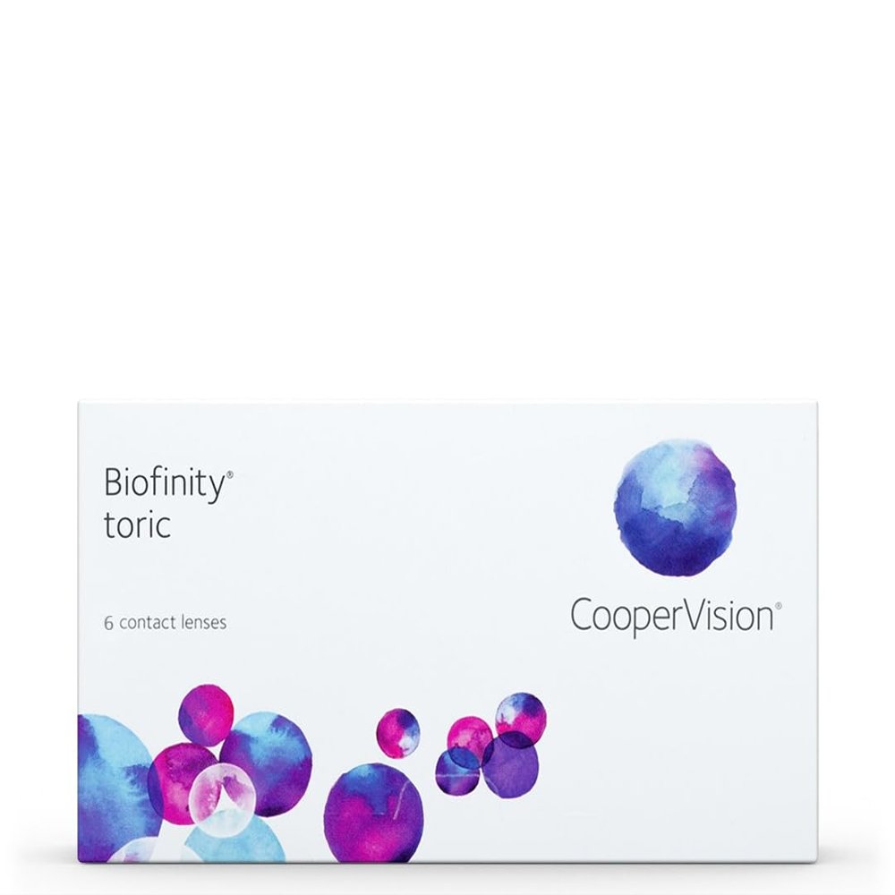 Biofinity Toric by CooperVision Toric Monthly Soft Contact Lenses, 6 ct / BC 8.7 mm / DIA 14.5 mm / CYL -1.75 / Axis 70 / -2.00 D