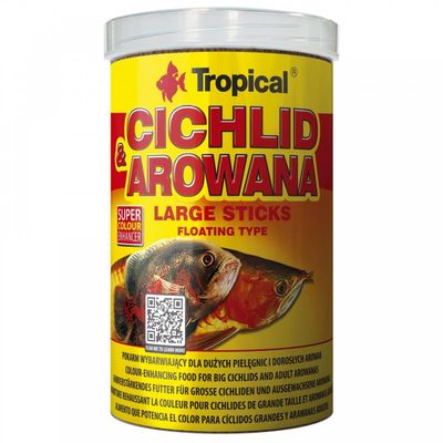 Tropical Cichlid & Arowana Large Sticks, 1 Pack (1 x 250 ml)