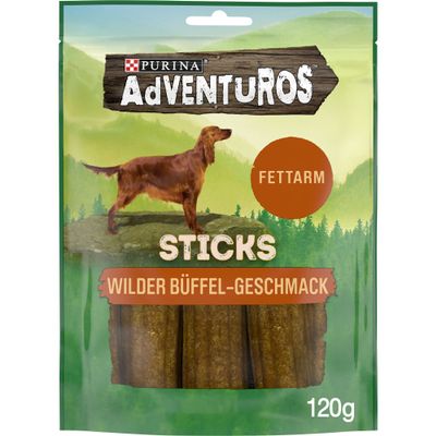 Adventuros Dog Snack Sticks, Buffalo Flavor, 6-Pack (6 x 120 g)
