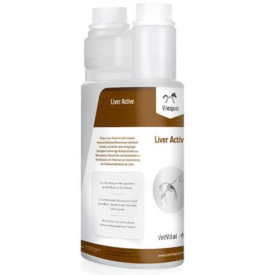 VetVital Viequo Liver Active | 1 L | Feed Supplement for Horses | With Herbal Tinctures