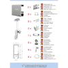 Neumann 3 m Picture Hanging Rail Set with Sliders, Matte Silver view 2