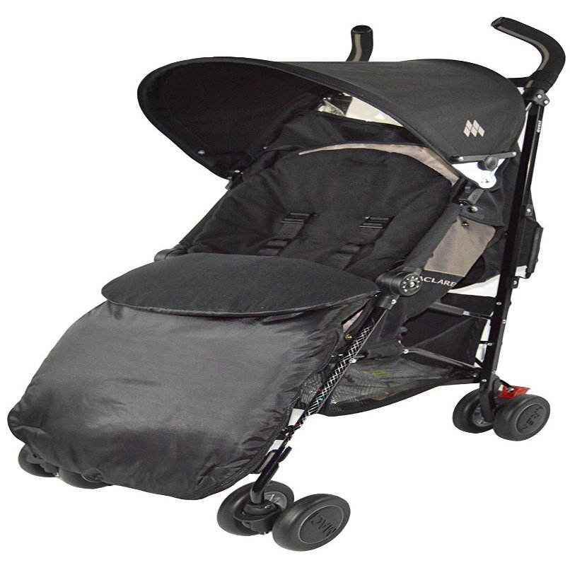 Footmuff/COSY TOES Compatible with Maclaren, Black