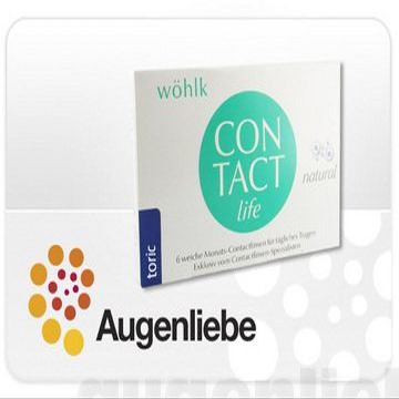 Whlk Contact Life Toric (6 ct.) – (Minus Lenses) (Prescription: -4.00 / Base Curve: 8.6 / Axis: 180 / Cylinder: -0.75 / Diameter: 14.4)