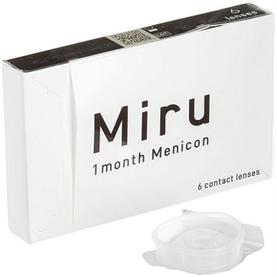 Miru 1month Menicon Monthly Soft Contact Lenses, 6 Pack, BC 8.60 mm, DIA 14.00 mm, -2.5 D