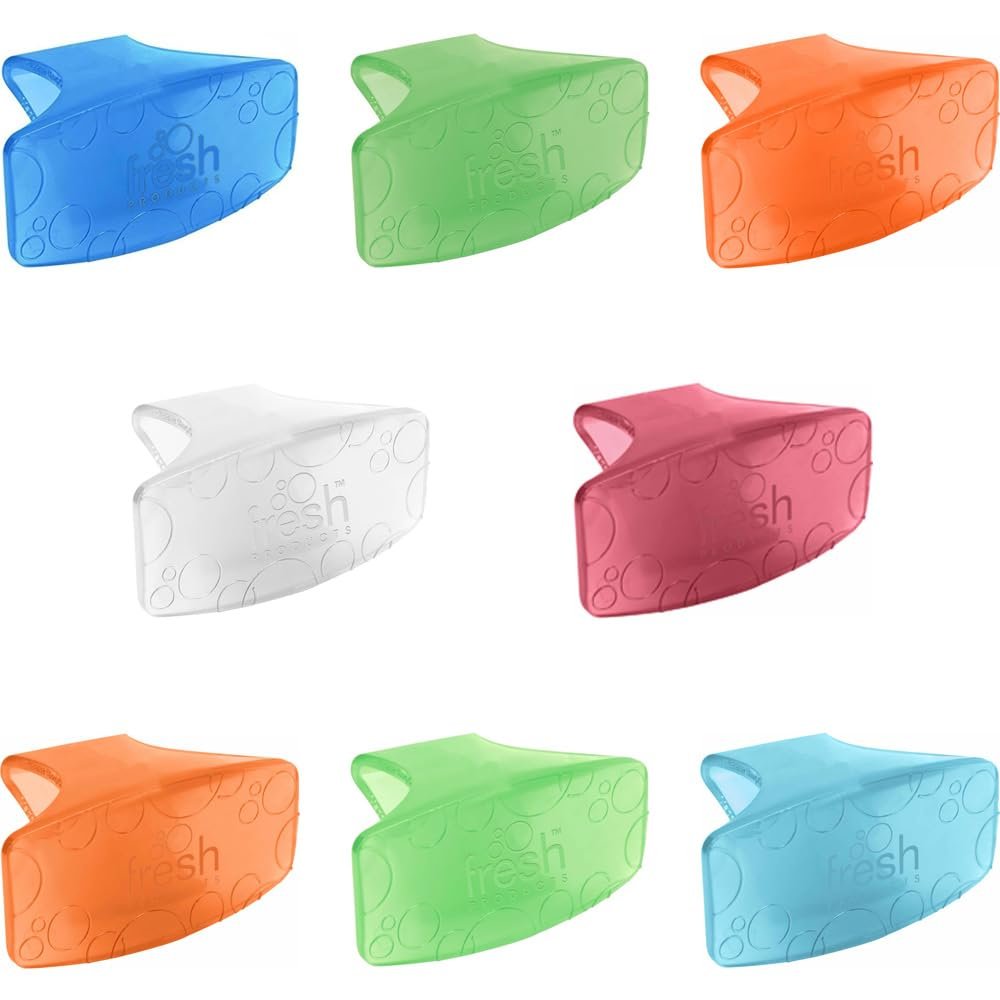 Fresh Products Eco Clip 2.0 Toilet Bowl Air Freshener Sample Pack, 8 Scents