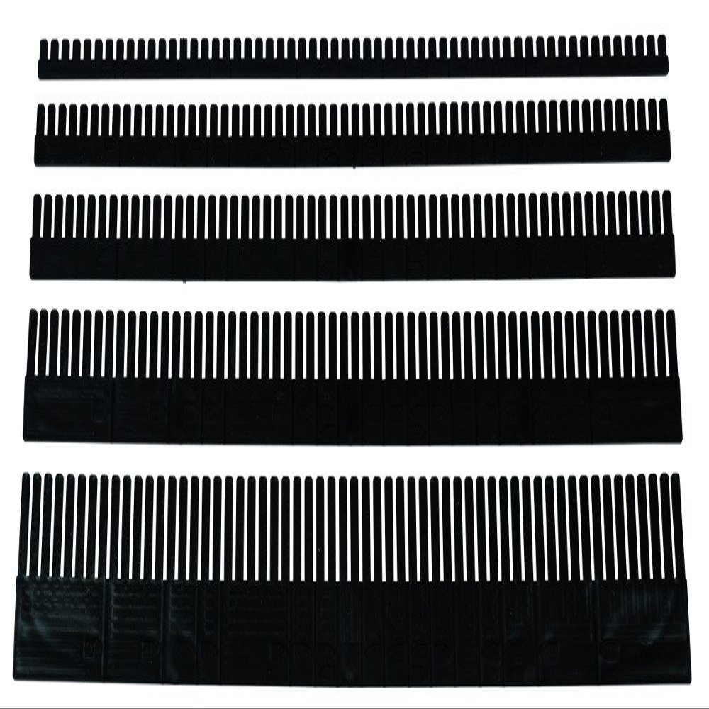 10 Plug-In Divider Strips, 70 mm High, 1.15 m Long, PP