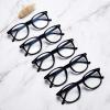 Eyekepper 5-Pack Spring-Hinge 80s Classic Reading Glasses, Black, +3.50 view 2