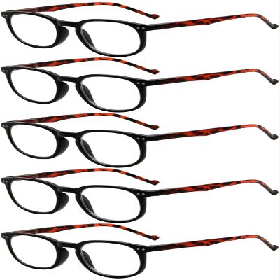 Eyekepper 5-Pack Classic Reading Glasses - Black Frame +1.25