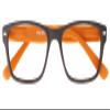 I NEED YOU FEELING Reading Glasses, +2.00 Diopters, Brown-Orange view 1