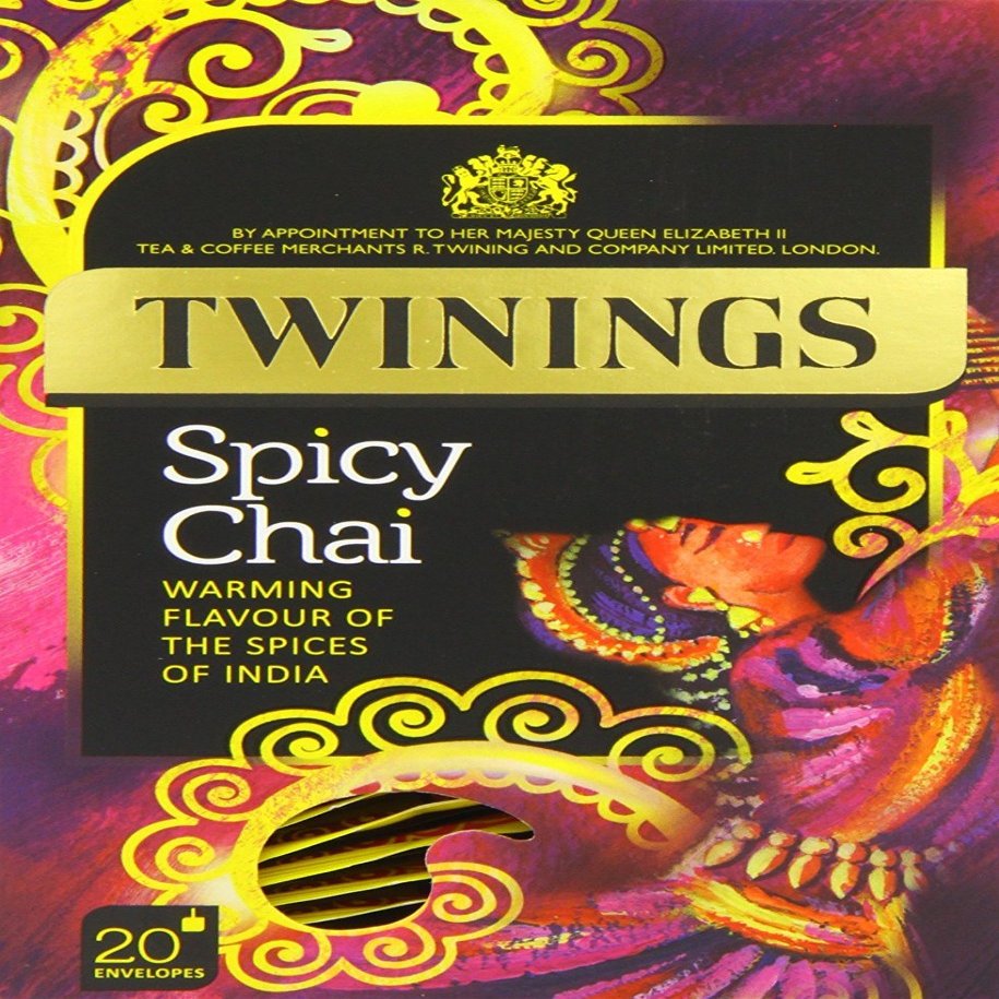 Twinings Spicy Chai Tea, 20 Tea Bags (Pack of 4, 80 Tea Bags Total)