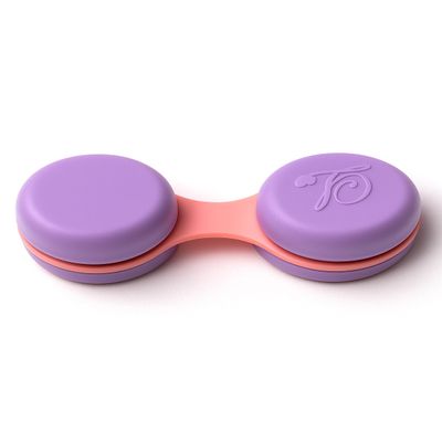SPORTS WORLD VISION 1-Piece Purple Macaron Contact Lens Case