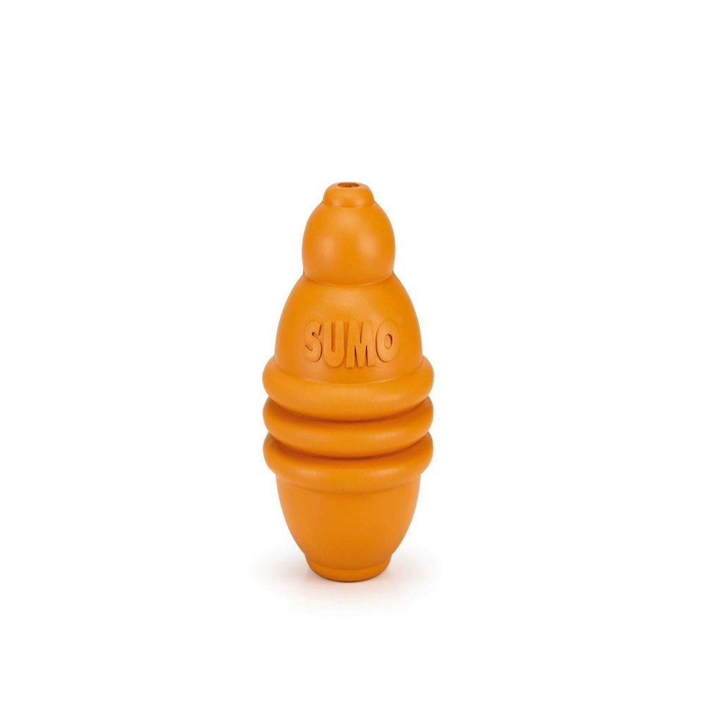 Beeztees Sumo Play Dog Toy, Rubber, Orange, M