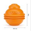 Beeztees Sumo Play Dog Toy, Rubber, Orange, M view 3