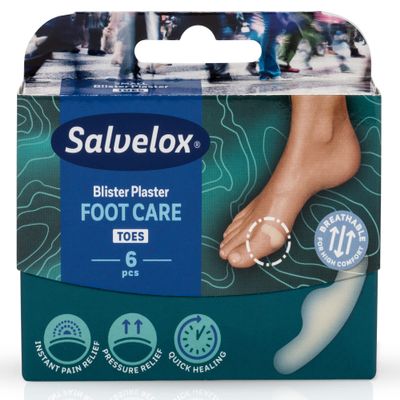 Salvelox Small-Toe Blister Dressings, 6 Count