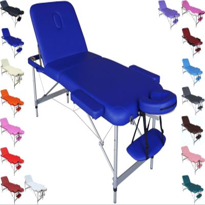 Polironeshop Europa Adjustable Aluminum Massage Table, Blue