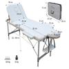 Polironeshop Europa Adjustable Aluminum Massage Table, Blue view 3