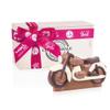 ChocoMotor II – Birthday Motorcycle Made of Milk Chocolate | Wooden Box with Birthday Ribbon | Gift for Motorcycle Lovers | Children | Adults | Men view 1