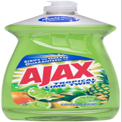 Ajax Dishwashing Liquid, Tropical Lime Twist, 28 Ounces