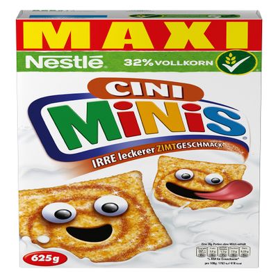 Nestl Cini Minis Cinnamon-Flavored Whole Grain Cereal, 8-Pack (8 x 625 g)