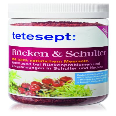 tetesept Back & Shoulder Sea Salt, 1 Pack (1 x 750 g)