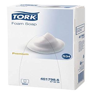 Tork System Foam Soap Dispenser Refill, 6 x 800 mL, 2,000 doses