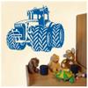 Samunshi Tractor Wall Decal for Kids' Room, Playroom, 40 x 25 cm, Turquoise view 3