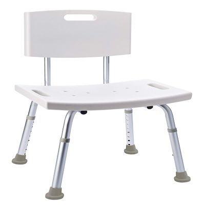 RIDDER Sam Height-Adjustable Bath Stool, White