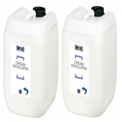 Meister Coiffeur Cream Developer C 4.0%, 2 x 5,000 mL H2O2 Cream Oxidant by M:C