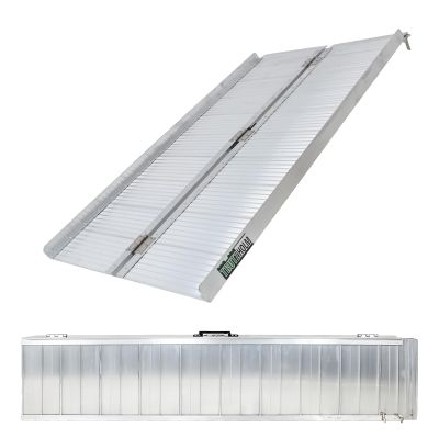 TRUTZHOLM Foldable Wheelchair Ramp, 152 cm, 272 kg Capacity, Aluminum