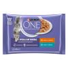 Purina ONE Tender Pieces in Sauce for Adult Cats, Chicken + Tuna, 12 (4 x 85 g) view 2