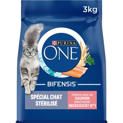 Purina ONE Sterilized Adult Cat Dry Food with Salmon