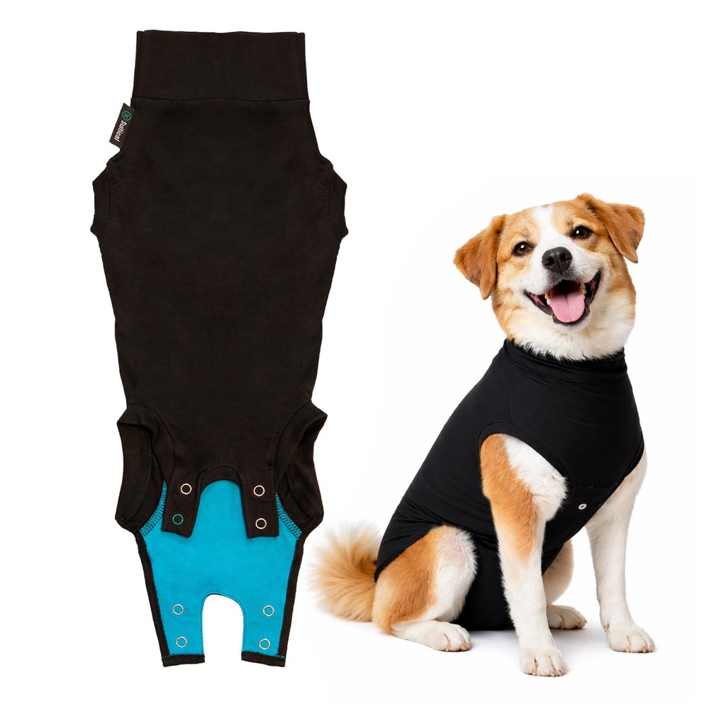 Suitical Recovery Suit Pet Recovery Shirt, Black, M+ EU