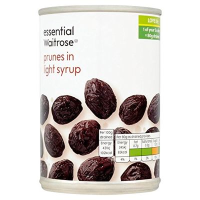 Essential Waitrose Plums in Syrup 420 g